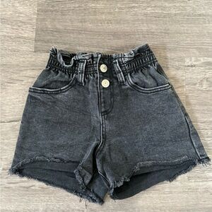 Zara Black Denim Kids Shorts